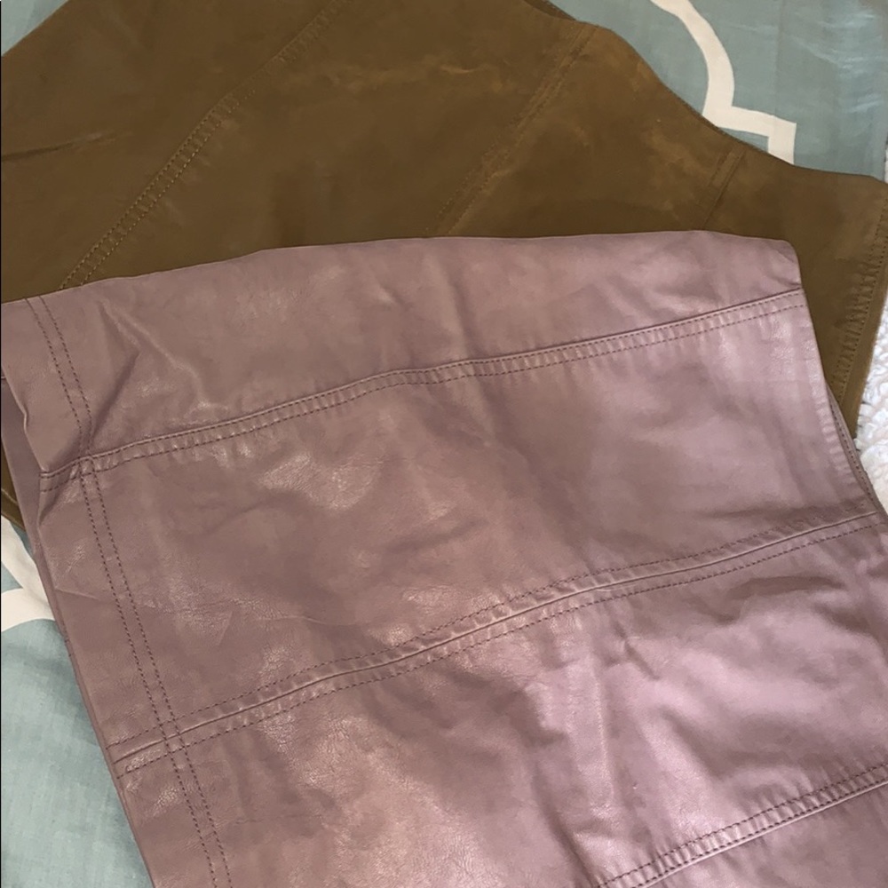 Free people faux leather skirts